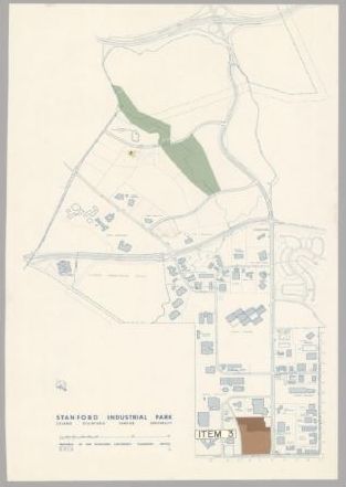 Ил. 2. Мастер - план Стэнфордского индустриального парка, 1970 г. (англ. Stanford Research Park)