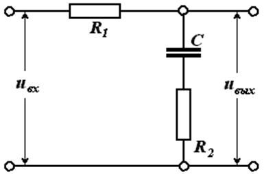 Рис. 5. RC – цепочка, являющаяся фильтром низких частот